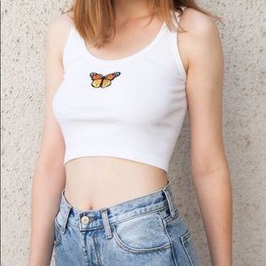 Brandy Melville butterfly tank top